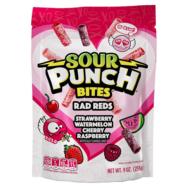 Sour Punch Bites Rad Reds