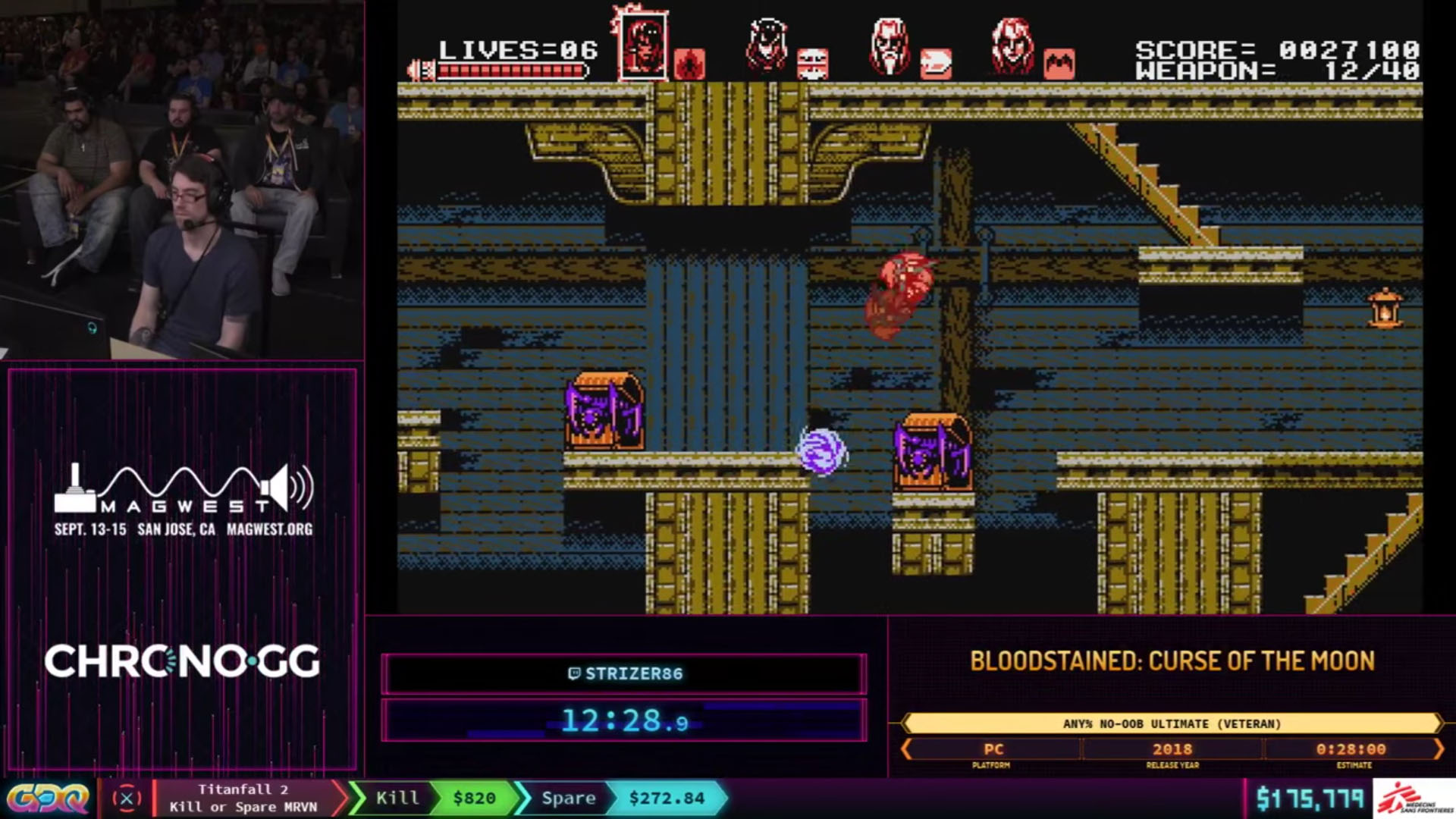 Bloodstained: Curse of the Moon Any% No OOB Ultimate Veteran