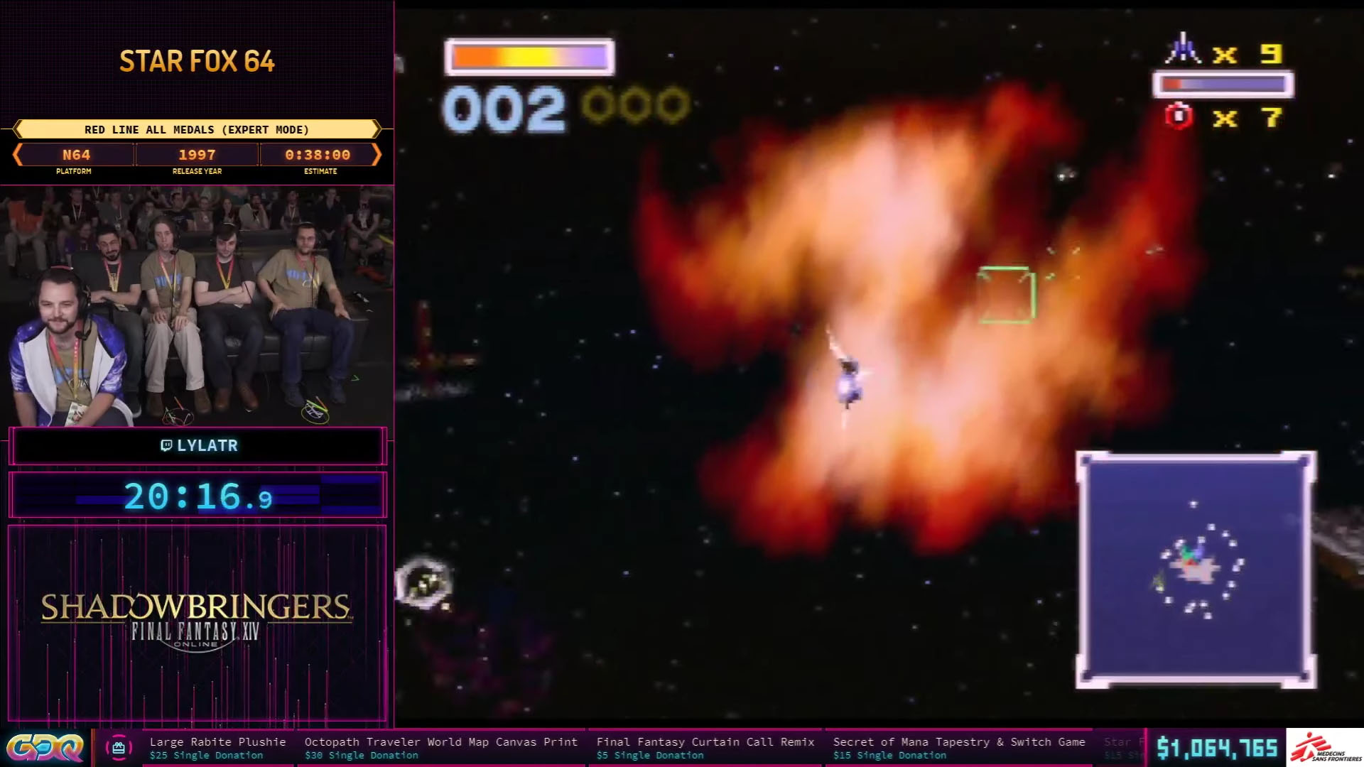 Star Fox 64: Red Line All medals (Expert Mode)