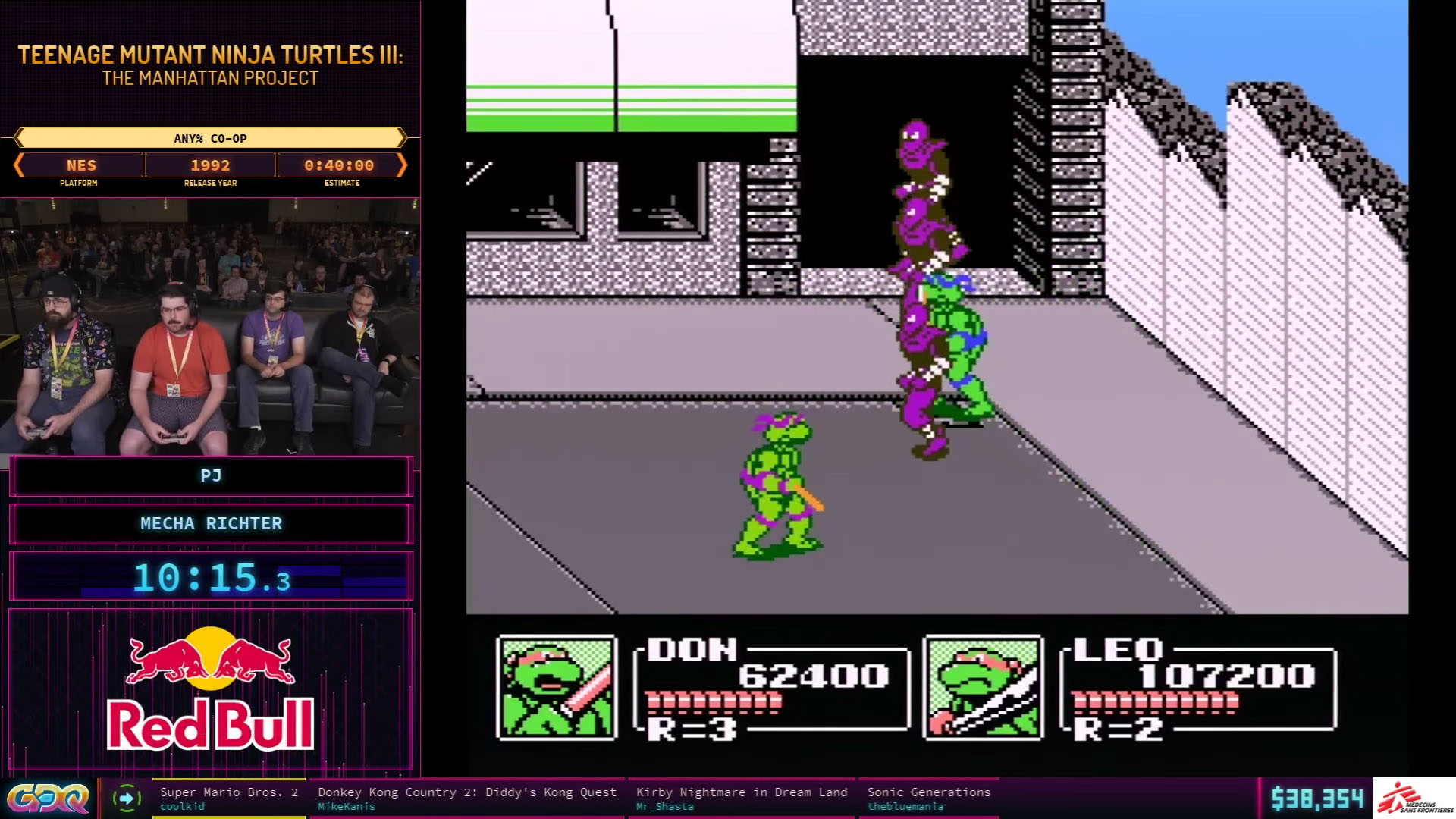 Teenage Mutant Ninja Turtles III: The Manhattan Project Any% Co-Op