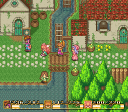Exploring a Dungeon In of Secret of Mana