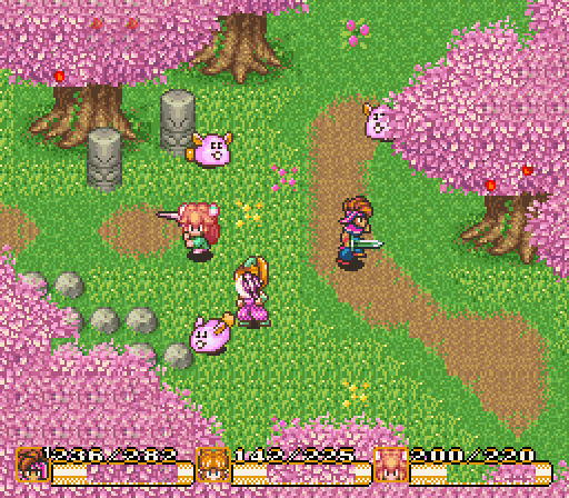 Exploring a Dungeon In of Secret of Mana