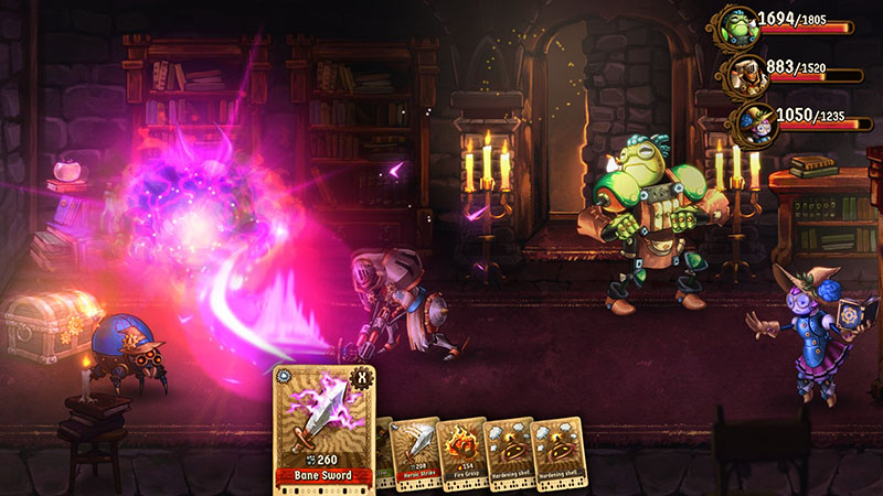 SteamWorld Quest: Hand of Gilgamech in action