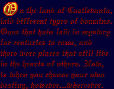 There are different types of Castlevania sites, that have been from beginning to now... here's the links page...