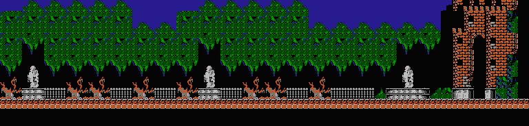 Courtyard in Castlevania