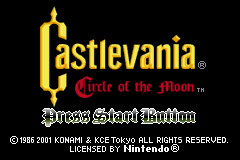 Castlevania: Circle of the Moon - Card Mode