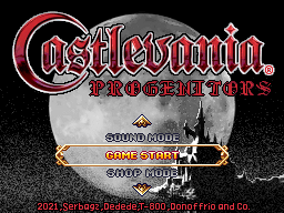 Castlevania:Portrait of Ruin - Progenitors