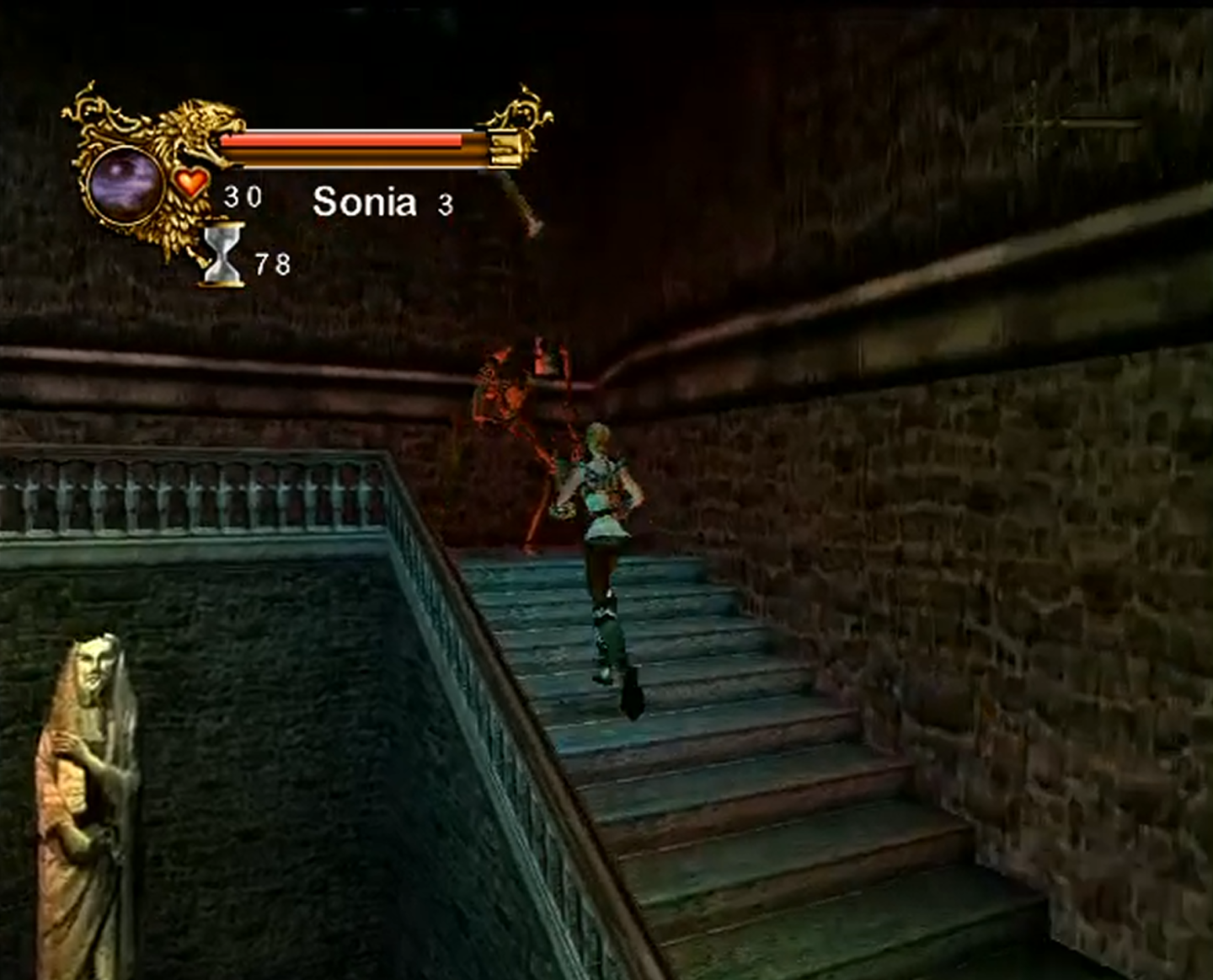 Sonia Exploring Castlevania Resurrection